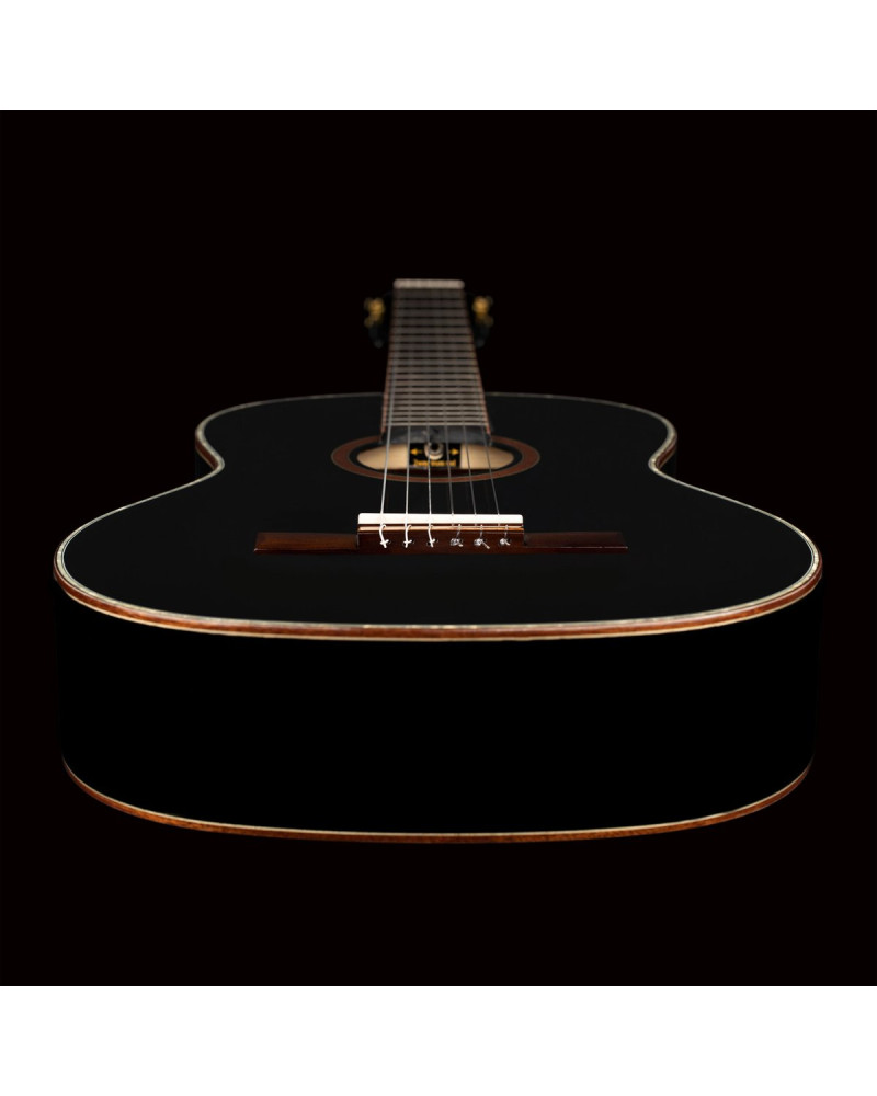 Ortega R221SNBK Family Series 4/4 Classical Slim Neck Guitar 6 String - Spruce / Mahogany Black + Gig Bag