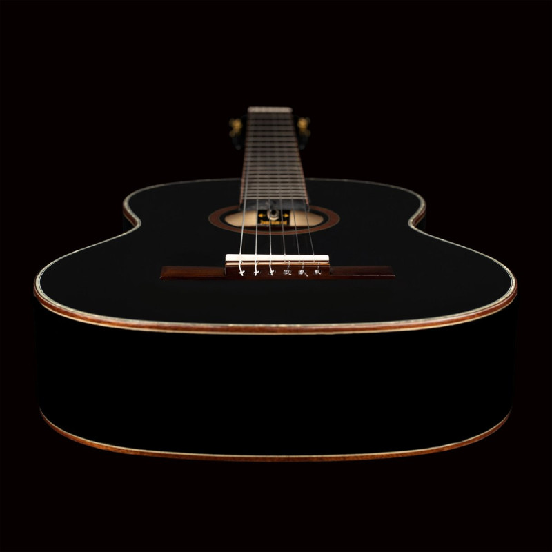 Ortega R221SNBK Family Series 4/4 Classical Slim Neck Guitar 6 String - Spruce / Mahogany Black + Gig Bag