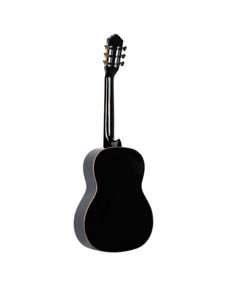 Ortega R221SNBK Family Series 4/4 Classical Slim Neck Guitar 6 String - Spruce / Mahogany Black + Gig Bag