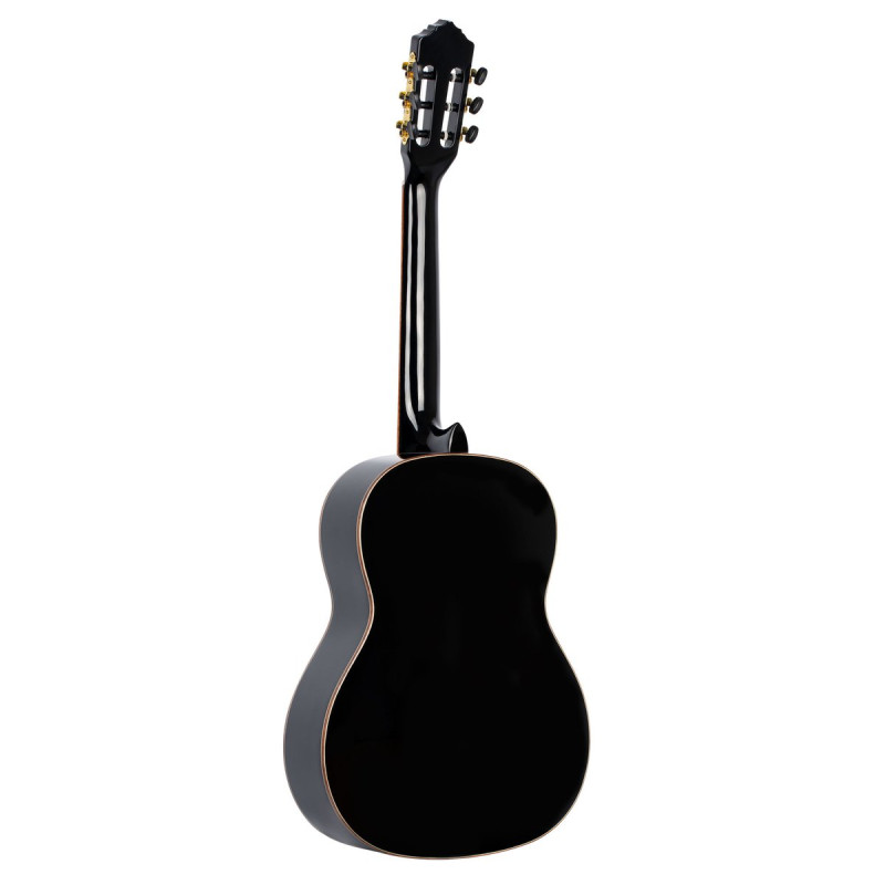 Ortega R221SNBK Family Series 4/4 Classical Slim Neck Guitar 6 String - Spruce / Mahogany Black + Gig Bag