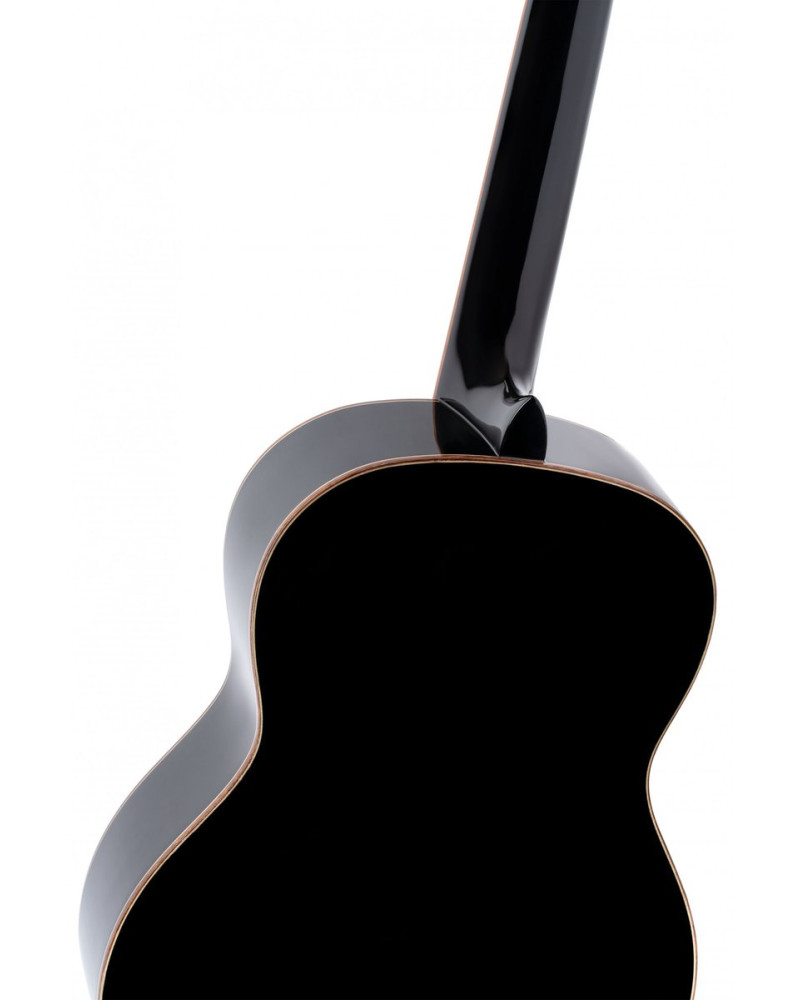 Ortega R221SNBK Family Series 4/4 Classical Slim Neck Guitar 6 String - Spruce / Mahogany Black + Gig Bag