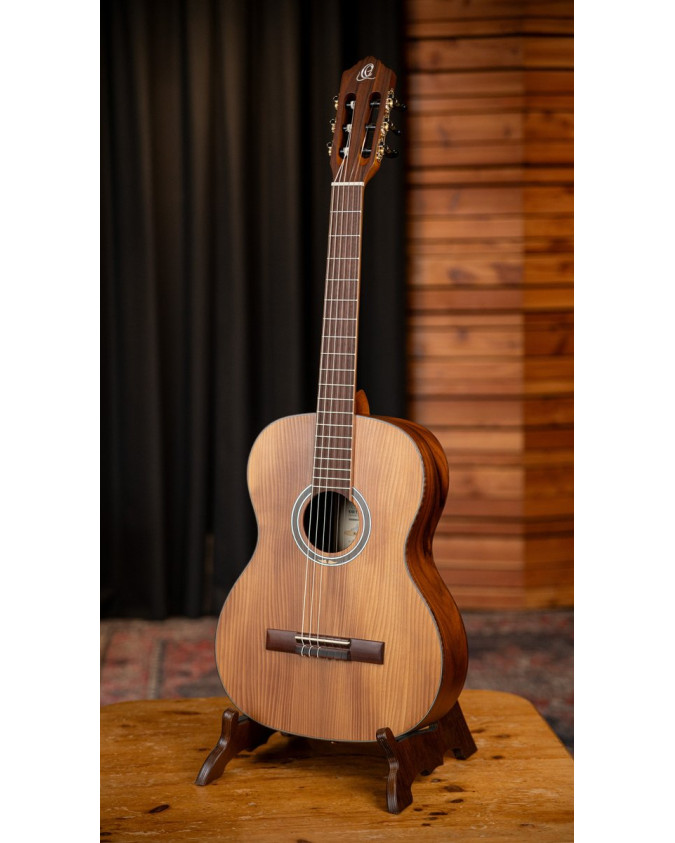 Ortega R23RO Thermo Series 4/4 Nylon String Guitar 6-String - Satin Dark Brown + Gig Bag
