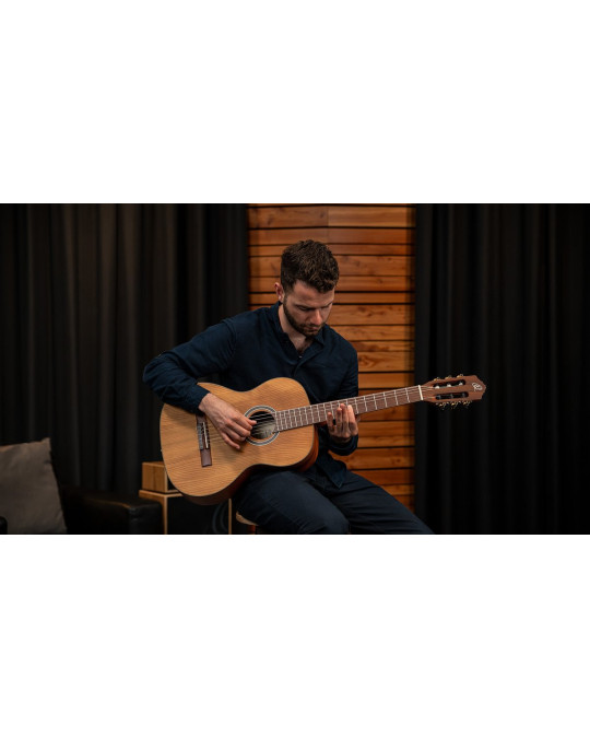 Ortega R23RO Thermo Series 4/4 Nylon String Guitar 6-String - Satin Dark Brown + Gig Bag