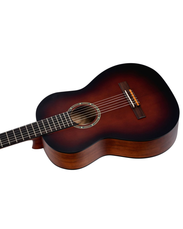 Ortega R55BFT Student Series Pro 4/4 Classical Guitar 6 String - Solid Spruce / Catalpa Bourbon Fade
