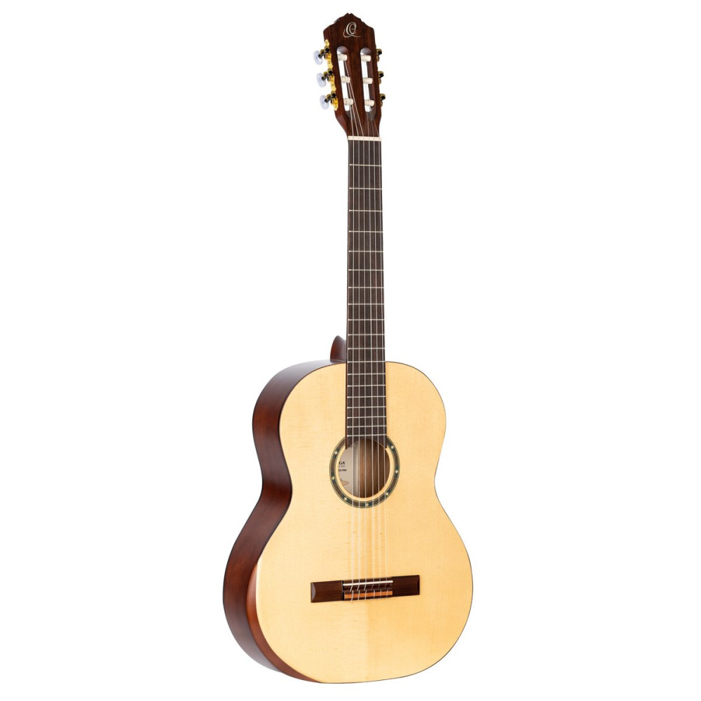 Ortega R55DLX Student Series Pro DeLuxe 4/4 Classical Guitar 6 String - Solid Spruce / Catalpa Natural