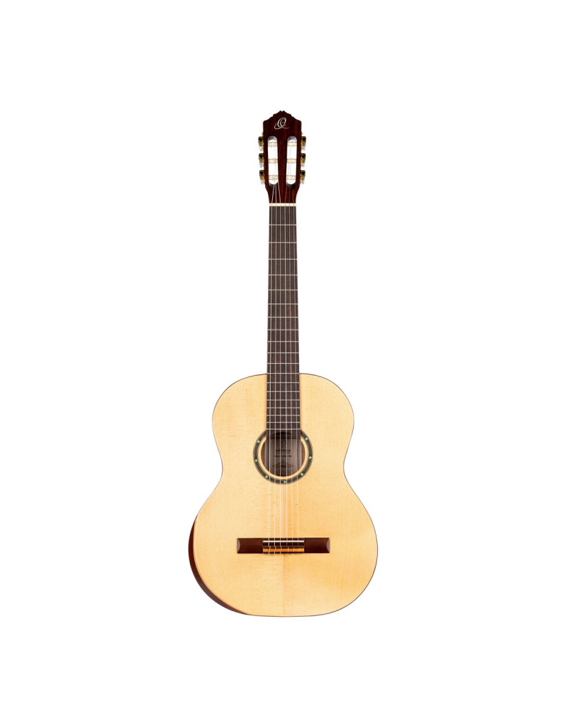 Ortega R55DLX Student Series Pro DeLuxe 4/4 Classical Guitar 6 String - Solid Spruce / Catalpa Natural