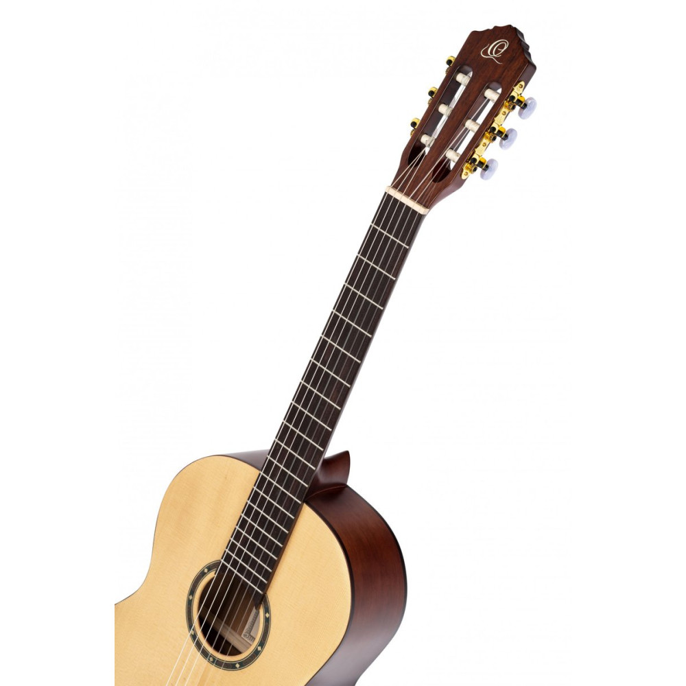 Ortega R55DLX Student Series Pro DeLuxe 4/4 Classical Guitar 6 String - Solid Spruce / Catalpa Natural