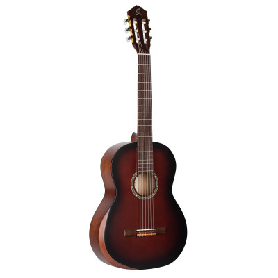 Ortega R55DLX-BFT Student Series Pro DeLuxe 4/4 Classical Guitar 6 String - Solid Spruce / Catalpa Bourbon Fade