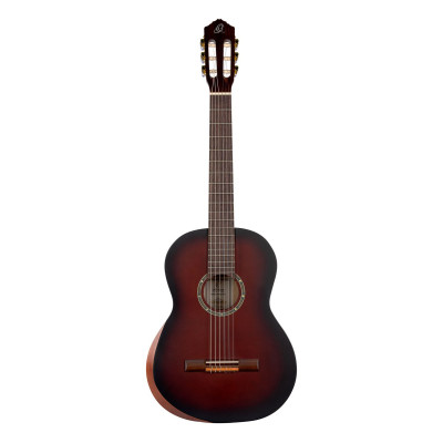 Ortega R55DLX-BFT Student Series Pro DeLuxe 4/4 Classical Guitar 6 String - Solid Spruce / Catalpa Bourbon Fade