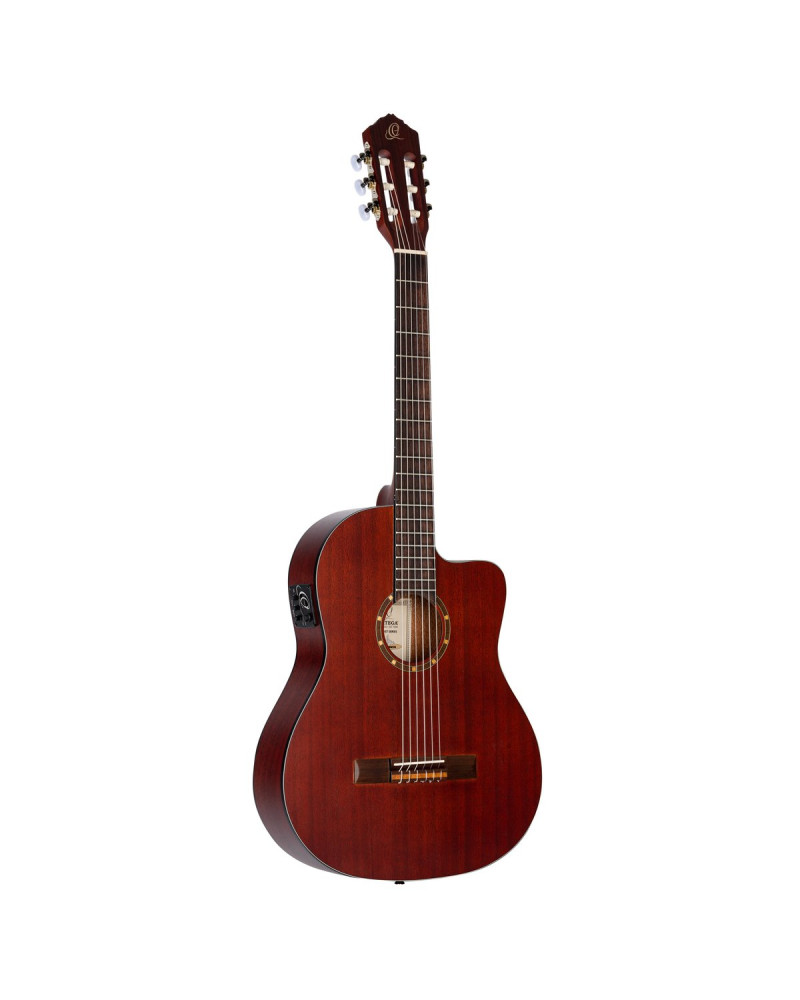 Ortega RCE125MMSN Family Series 4/4 Classical Slim Neck Guitar 6 String - Mahogany Natural + Gig Bag