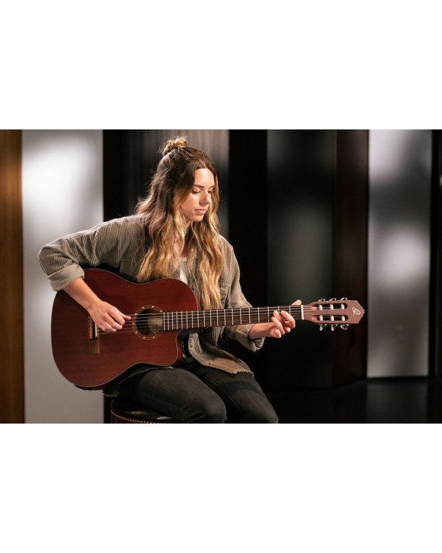 Ortega RCE125MMSN Family Series 4/4 Classical Slim Neck Guitar 6 String - Mahogany Natural + Gig Bag