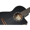 Ortega RCE125SBK-3/4 Family Series 3/4 Nylon String Guitar 6-String - Satin Black + Gig Bag