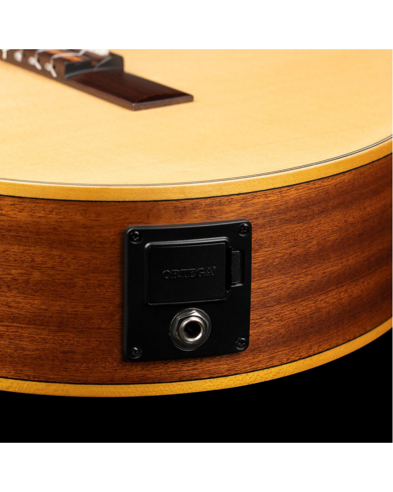 Ortega RCE125SN Family Series 4/4 Classical Slim Neck Guitar 6 String - Spruce / Mahogany Natural + Gig Bag