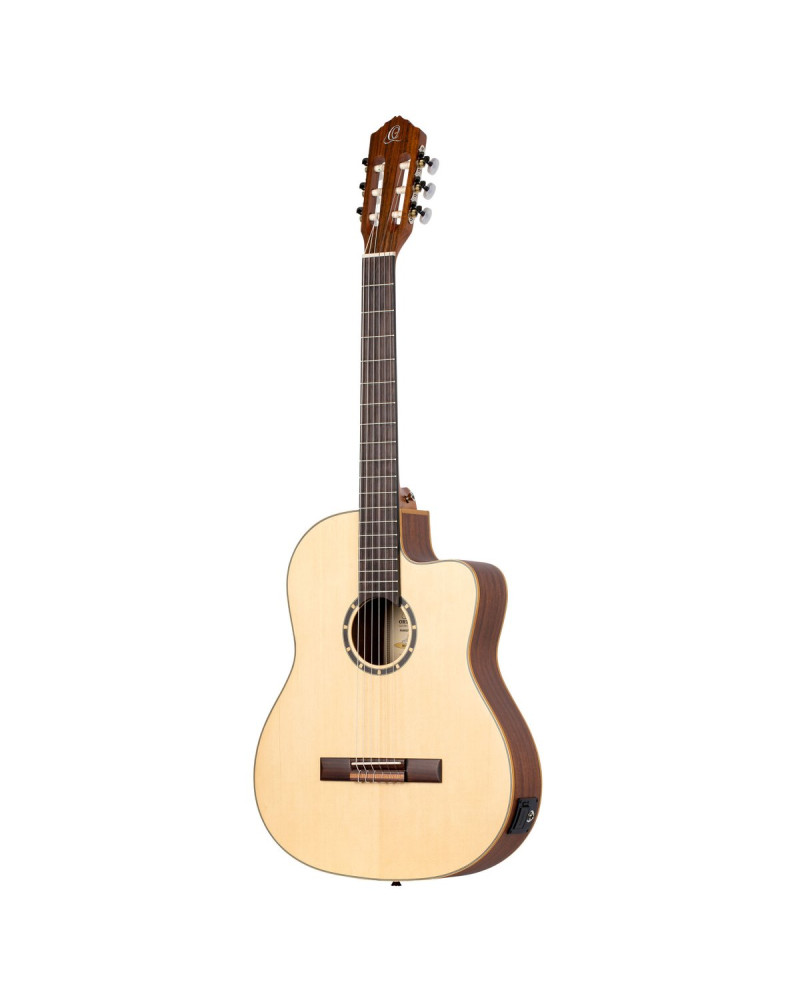 Ortega RCE125SN Family Series 4/4 Classical Slim Neck Guitar 6 String - Spruce / Mahogany Natural + Gig Bag