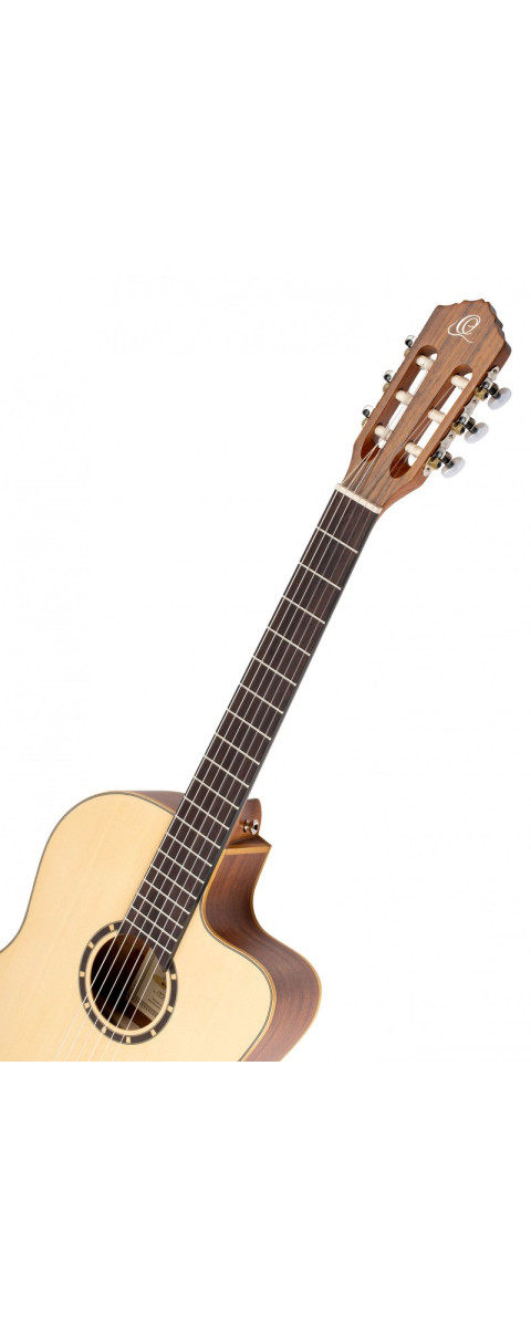 Ortega RCE125SN Family Series 4/4 Classical Slim Neck Guitar 6 String - Spruce / Mahogany Natural + Gig Bag