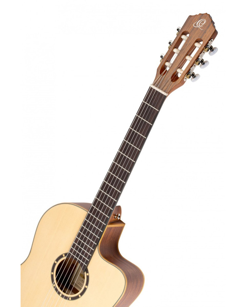 Ortega RCE125SN Family Series 4/4 Classical Slim Neck Guitar 6 String - Spruce / Mahogany Natural + Gig Bag