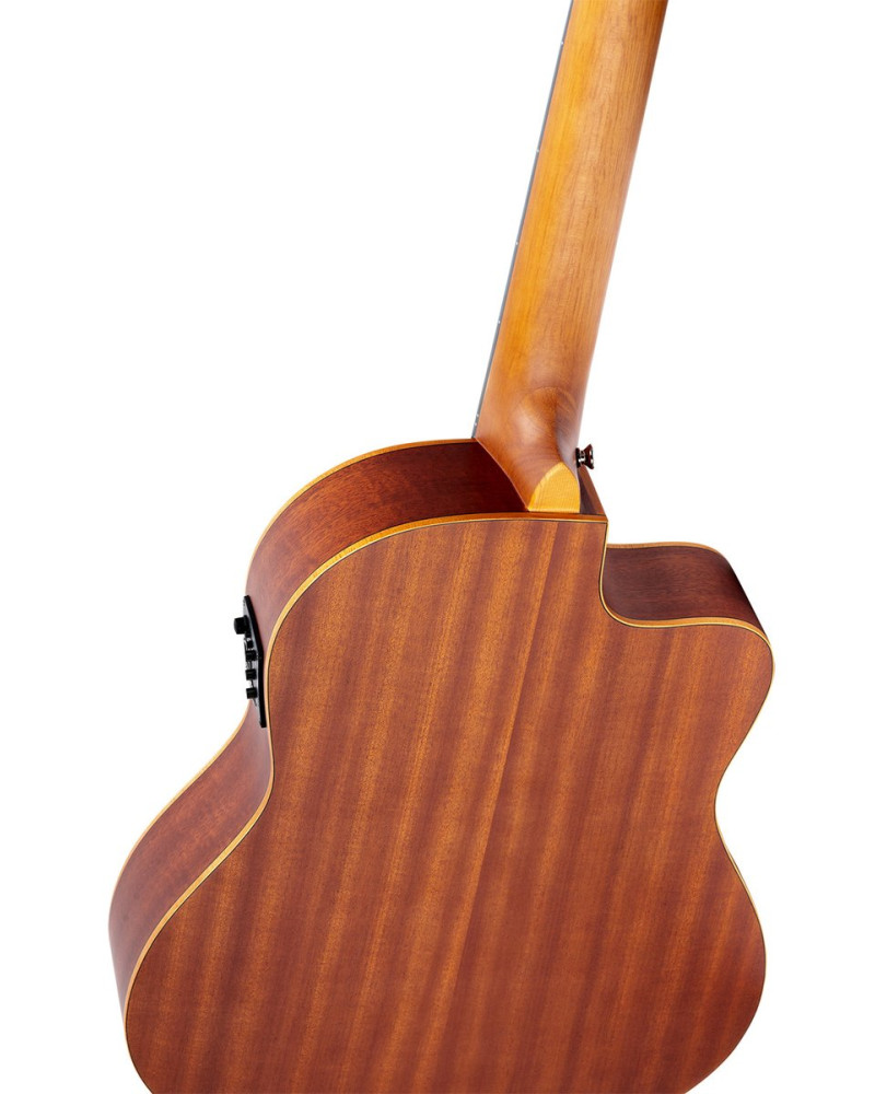 Ortega RCE125SN-L Family Series 4/4 Classical Slim Neck Guitar 6 String Lefty - Spruce / Mahogany Natural + Gig Bag