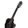 Ortega RCE125SN-SBK Family Series 4/4 Classical Slim Neck Guitar 6 String - Spruce / Mahogany Satin Black + Gig Bag