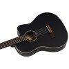 Ortega RCE125SN-SBK Family Series 4/4 Classical Slim Neck Guitar 6 String - Spruce / Mahogany Satin Black + Gig Bag