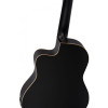 Ortega RCE125SN-SBK Family Series 4/4 Classical Slim Neck Guitar 6 String - Spruce / Mahogany Satin Black + Gig Bag