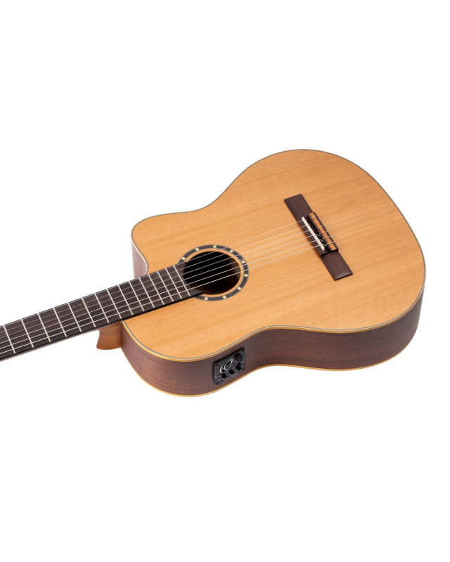Ortega RCE131 Family Series Pro 4/4 Classical Guitar 6 String - Solid Cedar / Mahogany Natural + Gig Bag