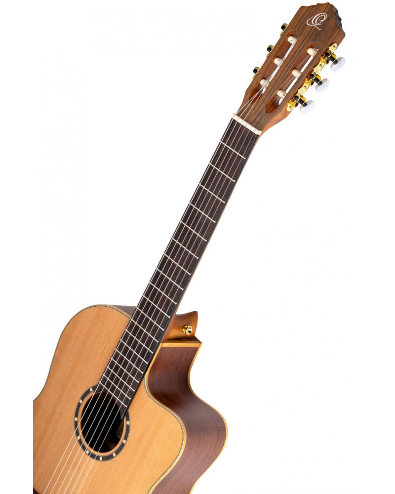 Ortega RCE131 Family Series Pro 4/4 Classical Guitar 6 String - Solid Cedar / Mahogany Natural + Gig Bag