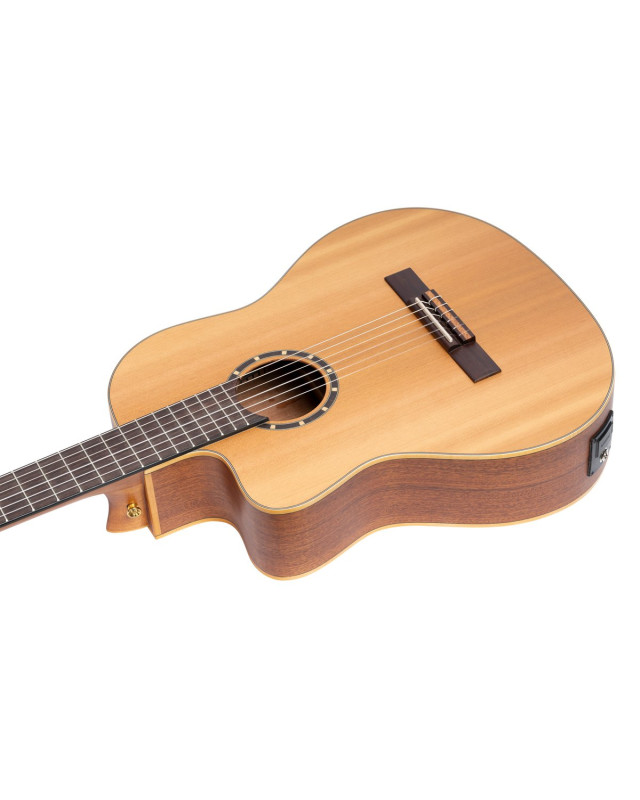 Ortega RCE131L Family Series Pro 4/4 Classical Guitar 6 String Lefty - Solid Cedar / Mahogany Natural + Gig Bag