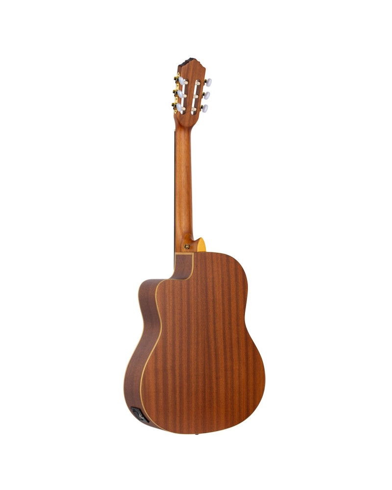 Ortega RCE131SN Family Series Pro 4/4 Classical Slim Neck Guitar 6 String - Solid Cedar / Mahogany Natural + Gig Bag
