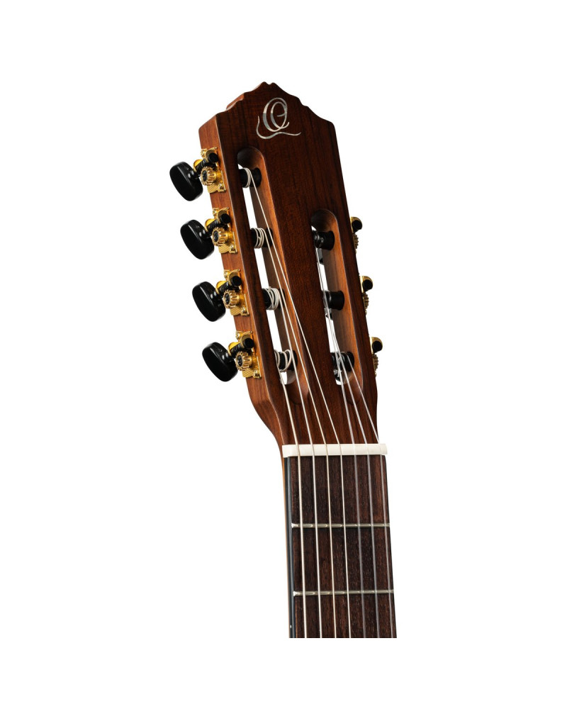 Ortega RCE133-7 Family Series Pro Classical Guitar 7 String - Solid Spruce / Sapele Natural + Gig Bag