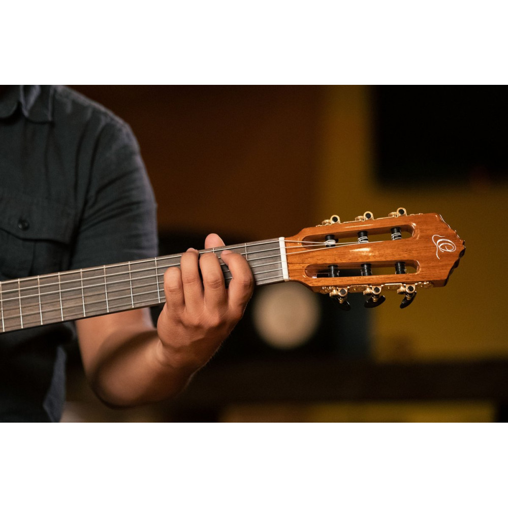 Ortega RCE138-T4 Performer Series 4/4 Thinline Classical Guitar 6-String - Natural + Gig Bag
