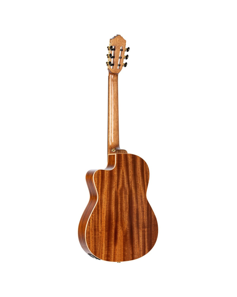 Ortega RCE138-T4 Performer Series 4/4 Thinline Classical Guitar 6-String - Natural + Gig Bag