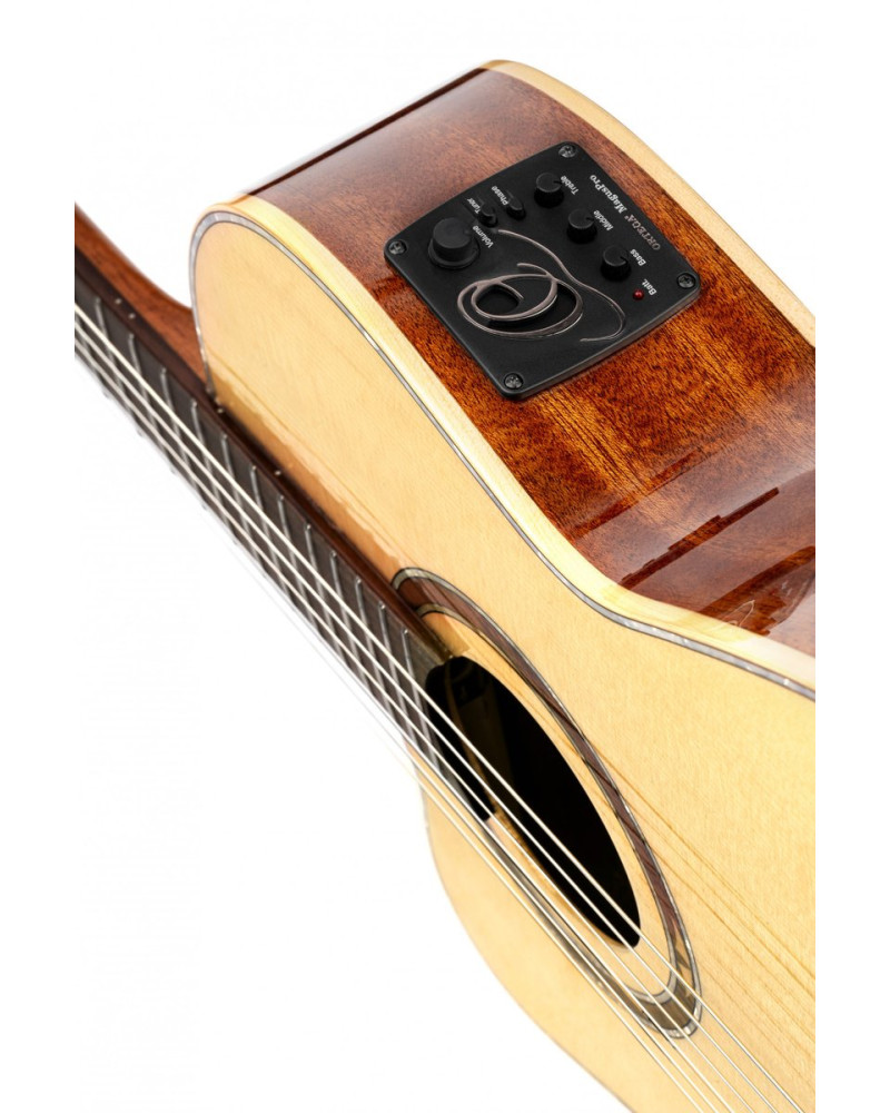 Ortega RCE138-T4-L Performer Series 4/4 Thinline Classical Guitar 6-String Lefty - Natural + Gig Bag