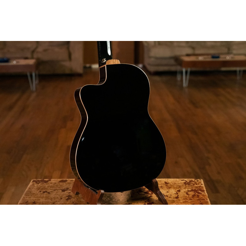 Ortega RCE138-T4BK Performer Series 4/4 Thinline Classical Guitar 6-String - Black + Gig Bag