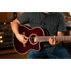 Ortega RCE138-T4STR Performer Series 4/4 Thinline Classical Guitar 6-String - Stained Red + Gig Bag