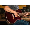 Ortega RCE138-T4STR Performer Series 4/4 Thinline Classical Guitar 6-String - Stained Red + Gig Bag