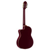 Ortega RCE138-T4STR Performer Series 4/4 Thinline Classical Guitar 6-String - Stained Red + Gig Bag