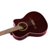 Ortega RCE138-T4STR Performer Series 4/4 Thinline Classical Guitar 6-String - Stained Red + Gig Bag