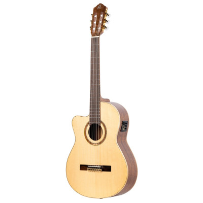 Ortega RCE138SN-L Performer Series 4/4 Classical Guitar 6-String Lefty - Natural + Gig Bag