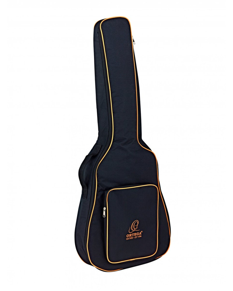 Ortega RCE141BK Family Series Pro 4/4 Classical Guitar 6 String - Solid Spruce / Mahogany Black + Gig Bag