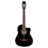 Ortega RCE141BK Family Series Pro 4/4 Classical Guitar 6 String - Solid Spruce / Mahogany Black + Gig Bag