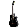 Ortega RCE141BK Family Series Pro 4/4 Classical Guitar 6 String - Solid Spruce / Mahogany Black + Gig Bag