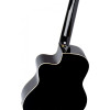 Ortega RCE141BK Family Series Pro 4/4 Classical Guitar 6 String - Solid Spruce / Mahogany Black + Gig Bag