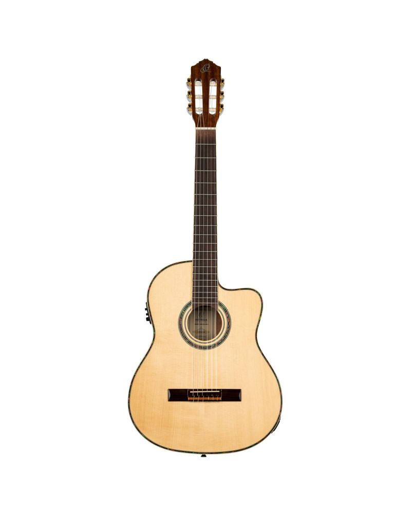 Ortega RCE141NT Family Series Pro 4/4 Classical Guitar 6 String - Solid Spruce / Mahogany Natural + Bag