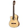Ortega RCE141NT-L Family Series Pro 4/4 Classical Guitar 6 String Lefty - Solid Spruce / Mahogany Natural + Bag