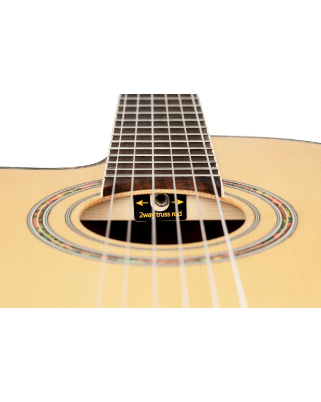Ortega RCE141NT-L Family Series Pro 4/4 Classical Guitar 6 String Lefty - Solid Spruce / Mahogany Natural + Bag