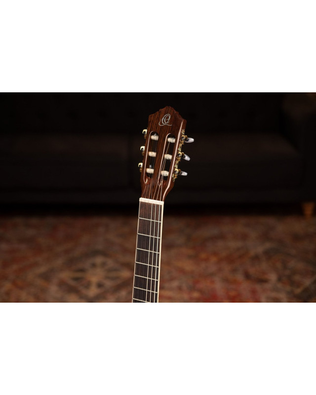 Ortega RCE141NT-L Family Series Pro 4/4 Classical Guitar 6 String Lefty - Solid Spruce / Mahogany Natural + Bag