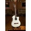 Ortega RCE145WH Family Series Pro 4/4 Classical Guitar 6 String - Solid Spruce / Mahogany White + Bag
