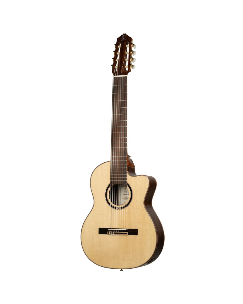 Ortega RCE158RW-8 Performer Series 4/4 Nylon String Guitar 8-String - Natural + Gig Bag