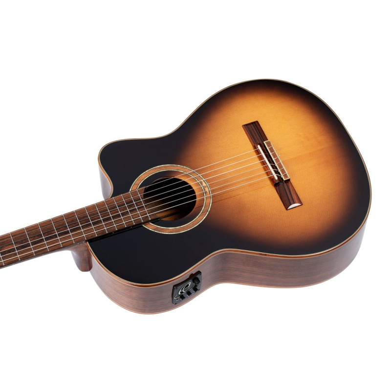 Ortega RCE158SN-TSB Performer Series 4/4 Classical Guitar 6-String - Tobacco Sunburst + Gig Bag