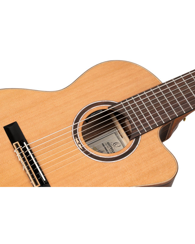 Ortega RCE159RW-8 Performer Series 4/4 Nylon String Guitar 8-String - Natural + Gig Bag